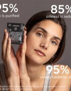 Apivita Express Beauty Purifying Face Mask Propolis črna čistilna maska za mastno kožo 2x8 ml