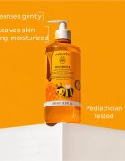 Apivita Mini Bees Gentle Kids Shower Gel Orange&Honey gel za prhanje za telo in lase za otroke 500 ml