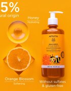 Apivita Mini Bees Gentle Kids Shower Gel Orange&Honey gel za prhanje za telo in lase za otroke 500 ml