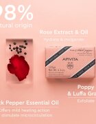 Apivita Natural Soap Rose & Black Pepper čistilno trdo milo 125 g