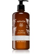 Apivita Pure Jasmine Shower Gel vlažilen gel za prhanje z eteričnimi olji 500 ml