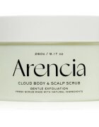Arencia Fresh Cloud Geranium & Primrose nežni piling za telo in lase 260 g