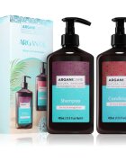 Arganicare Argan Oil Set darilni set za suhe in poškodovane lase 1 kos