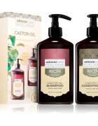 Arganicare Castor Oil Set darilni set za spodbujanje rasti las 1 kos
