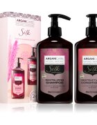 Arganicare Silk Protein Set darilni set s svilenimi proteini 1 kos