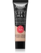 Astra Make-up Soft Mat Foundation lahki tekoči puder odtenek 002 butter 30 ml
