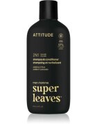 Attitude Super Leaves Men's Shampoo and Conditioner 2-in-1 šampon in balzam 2 v1 za moške Amber & Citrus 415 ml