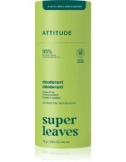 Attitude Super Leaves Natural Deodorant trdi deodorant brez aluminija Pear & Amber 75 g