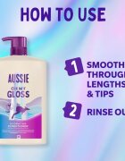 Aussie Oh My Gloss Shampoo šampon za sijaj in mehkobo las 1000 ml