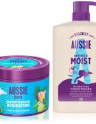 Aussie SOS & Miracle Moist set za suhe in poškodovane lase