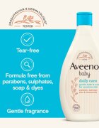 Aveeno Baby Daily Care gel za umivanje za telo in lase za otroke od rojstva 250 ml