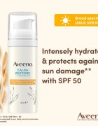 Aveeno Calm + Restore vlažilni losjon za obraz SPF 50 50 ml