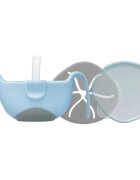 B.Box 3 in 1 Bowl & Straw skledica s slamico Bubblegum 250 ml