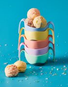 B.Box 3 in 1 Bowl & Straw skledica s slamico Bubblegum 250 ml