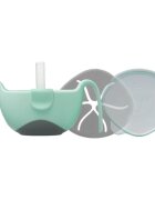 B.Box 3 in 1 Bowl & Straw skledica s slamico Pisctachio 250 ml