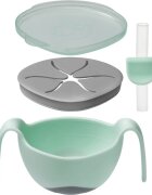 B.Box 3 in 1 Bowl & Straw skledica s slamico Pisctachio 250 ml