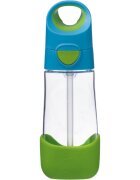B.Box Bottle with Straw steklenička s slamico Blue Green 1 kos