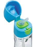 B.Box Bottle with Straw steklenička s slamico Blue Green 1 kos