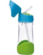 B.Box Bottle with Straw steklenička s slamico Blue Green 1 kos