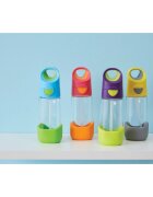 B.Box Bottle with Straw steklenička s slamico Blue Green 1 kos
