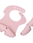 B.Box Silicone Bib slinček Blush 4m+ 1 kos