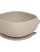 B.Box Silicone Bowl silikonska posoda s pokrovčkom Beige 300 ml
