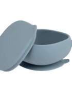 B.Box Silicone Bowl silikonska posoda s pokrovčkom Blue 300 ml