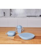 B.Box Silicone Bowl silikonska posoda s pokrovčkom Blue 300 ml