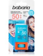 Babaria Blue Face Sun Stick zaščitna vlažilna paličica za obraz in občutljive predele SPF 50 20 ml