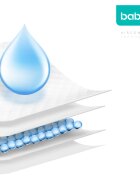Baboo AirComfort Disposable Absorbing Changing Pads previjalne podloge za enkratno uporabo 60x60 cm 20 kos