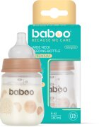 Baboo Anti-colic Feeding Bottle antikolična steklenička za otroke od rojstva Au Naturale 0 m+ 1 kos