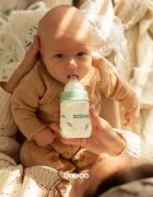 Baboo Anti-colic Feeding Bottle antikolična steklenička za otroke od rojstva Peachy Keen 0 m+ 1 kos