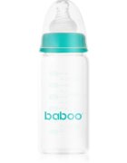 Baboo Anti-Colic Glass Bottle steklenička z ventilom proti kolikam 0m+ 120 ml
