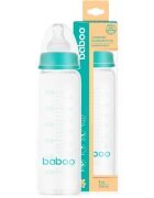 Baboo Anti-Colic Glass Bottle steklenička z ventilom proti kolikam 3m+ 240 ml