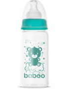 Baboo Anti-colic Glass Feeding Bottle Narrow Neck steklenička za dojenčke 0m+ 1 kos