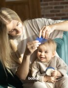 Baboo Baby Hair Brush and Comb Set set za lase za otroke od rojstva Blue Haze 2 kos