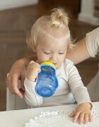 Baboo Cup with Silicone Spout skodelica s silikonskim ustnikom Blue 6m+ 260 ml