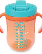 Baboo Cup with Silicone Straw and Gravity Ball skodelica s slamico Sea Life 9m+ 1 kos