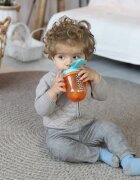 Baboo Cup with Silicone Straw and Gravity Ball skodelica s slamico Sea Life 9m+ 1 kos