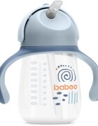 Baboo Cup with Silicone Straw skodelica s slamico Blue Haze 9m+ 1 kos