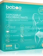 Baboo Disposable Absorbing Pants hlačne plenice za enkratno uporabo velikost L 5 kos
