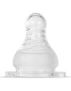 Baboo Liquid Silicone Teat Fast Flow cucelj za stekleničko Narrow Neck 6m+ 2 kos
