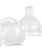 Baboo Premium Silicone Teat Medium Flow cucelj za stekleničko 3m+ 2 kos