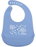 Baboo Silicone Bib slinček Blue Haze 4m+ 1 kos