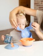 Baboo Silicone Bib slinček Blue Haze 4m+ 1 kos
