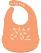 Baboo Silicone Bib slinček Peachy Keen 4m+ 1 kos