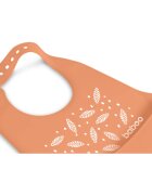 Baboo Silicone Bib slinček Peachy Keen 4m+ 1 kos