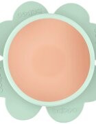 Baboo Silicone Bowl silikonska posoda s priseskom Peachy Keen 6m+ 1 kos
