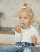 Baboo Silicone Spoon žlička Blue Haze 6m+ 1 kos