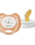 Baboo Soothers Orthodontic Latex with Case duda Peachy Keen 0-6 m 2 kos